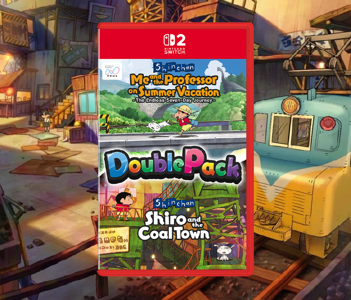 Crayon Shin-chan "Me and the Professor on Summer Vacation" & "Shiro and the Coal Town" Double Pack [2 Games in 1 Cartridge] - Asia